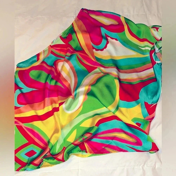 Emily Wonder funky one shoulder slinky top size - Picture 3 of 4